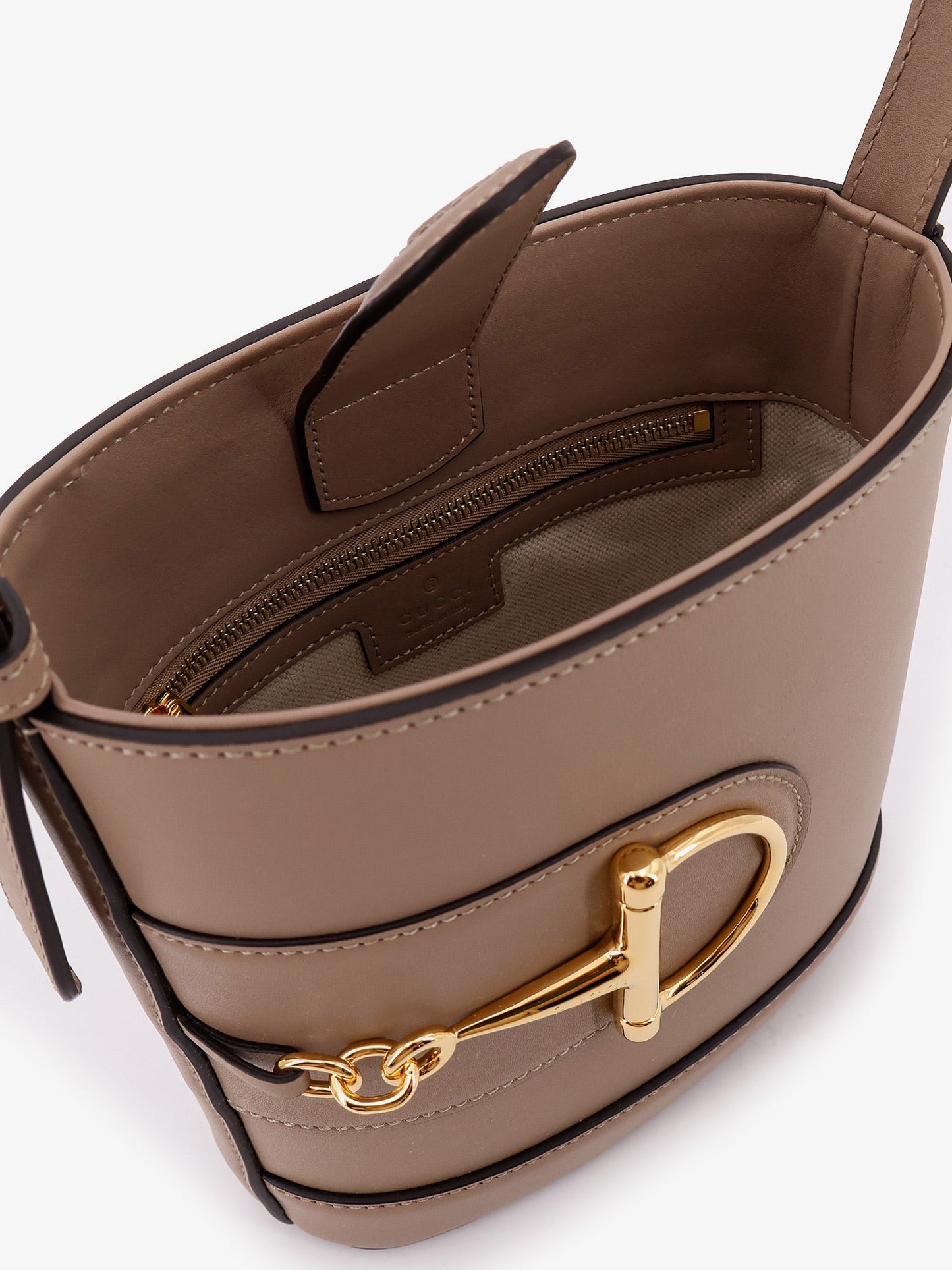 Gucci Gucci 73 Leather Bucket Bag
