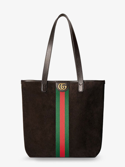 Gucci Ophidia Suede And Leather Shopping Bag