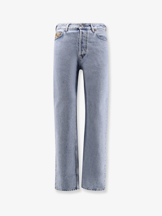 Gucci Jeans With Gg Inserts