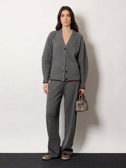 Gucci Stretch wool trousers - Dusty Dark Grey/Mc
