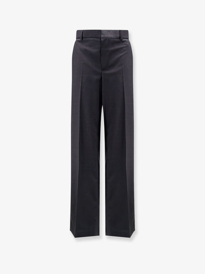 Gucci Wool Trousers With Gucci Embroidery