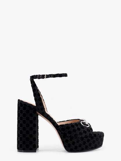 Gucci Wedge Suede Sandals