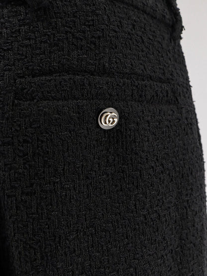 Gucci Wool Tweed Trousers