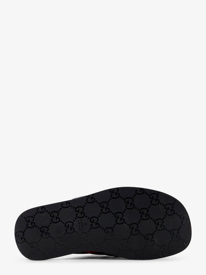 Gucci Sandals With Web Detail And Gg Incrocio