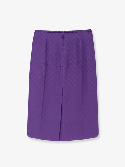 Gucci Gg Silk Skirt