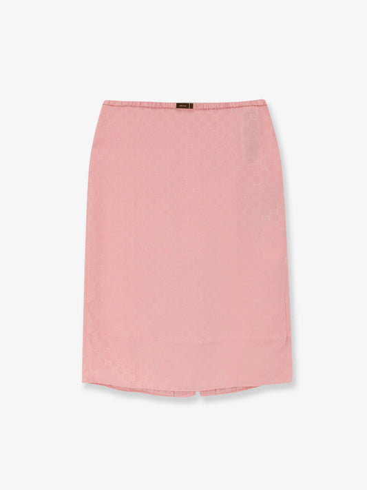 Gucci Gg Silk Skirt