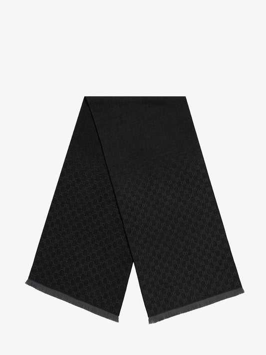 Gucci Jacquard Wool Scarf With Gg Motif