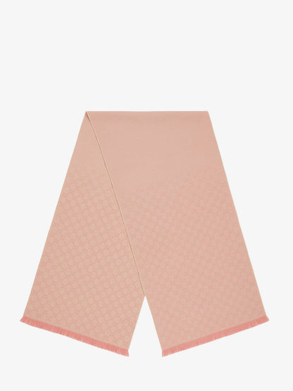 Gucci Jacquard Wool Scarf With Gg Motif