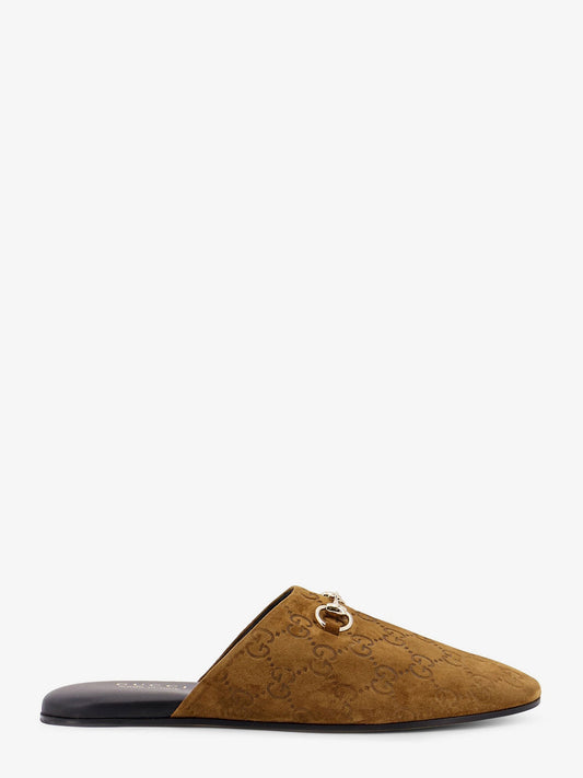 Gucci Gg Suede Sabot