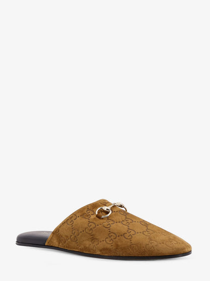 Gucci Gg Suede Sabot
