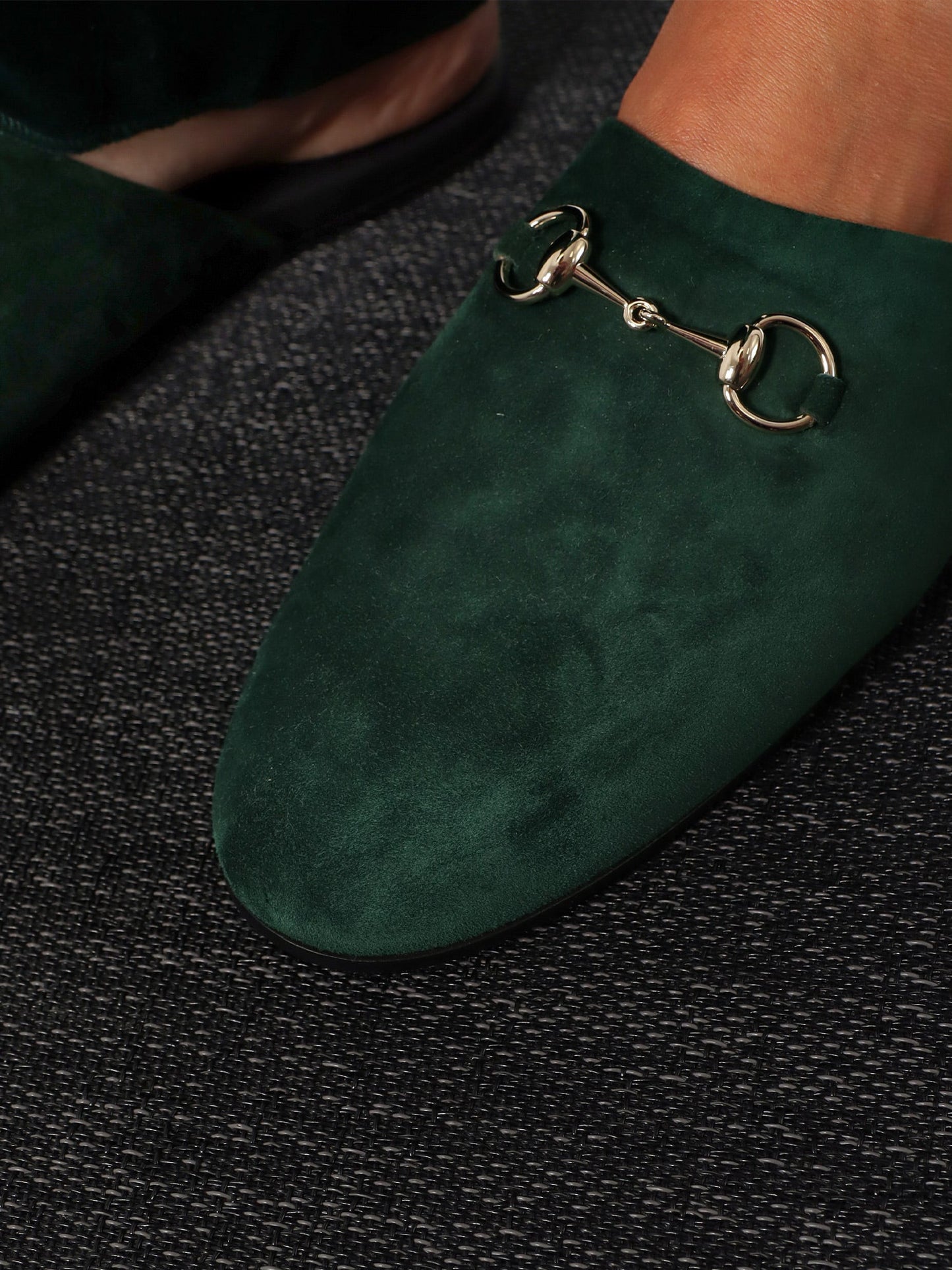 Gucci Leather Mule With Horsebit
