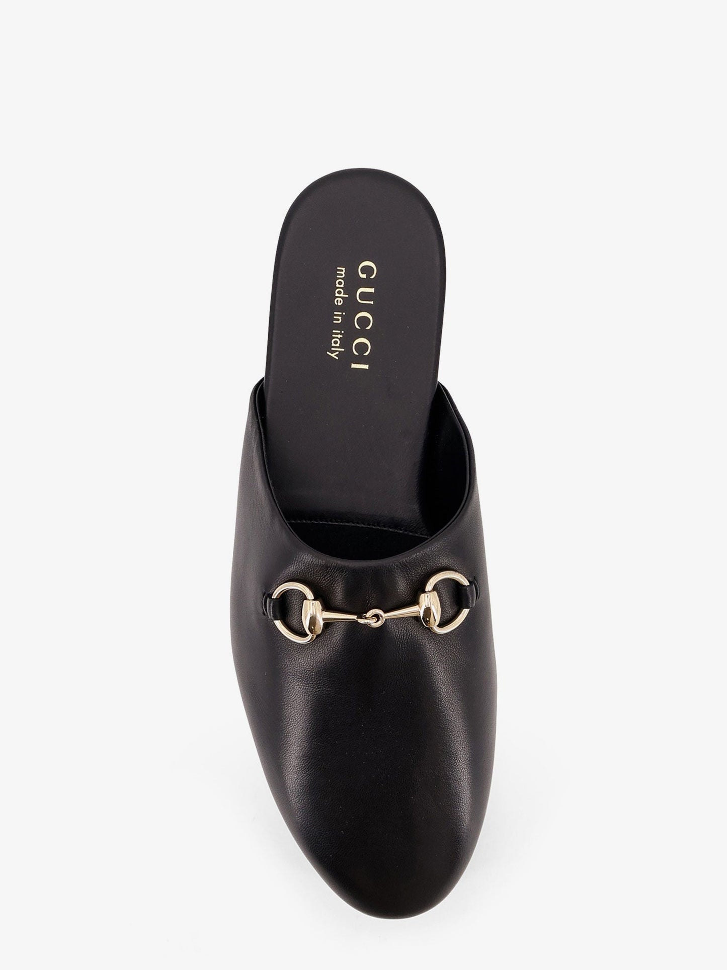 Gucci Leather Sabot With Horsebit