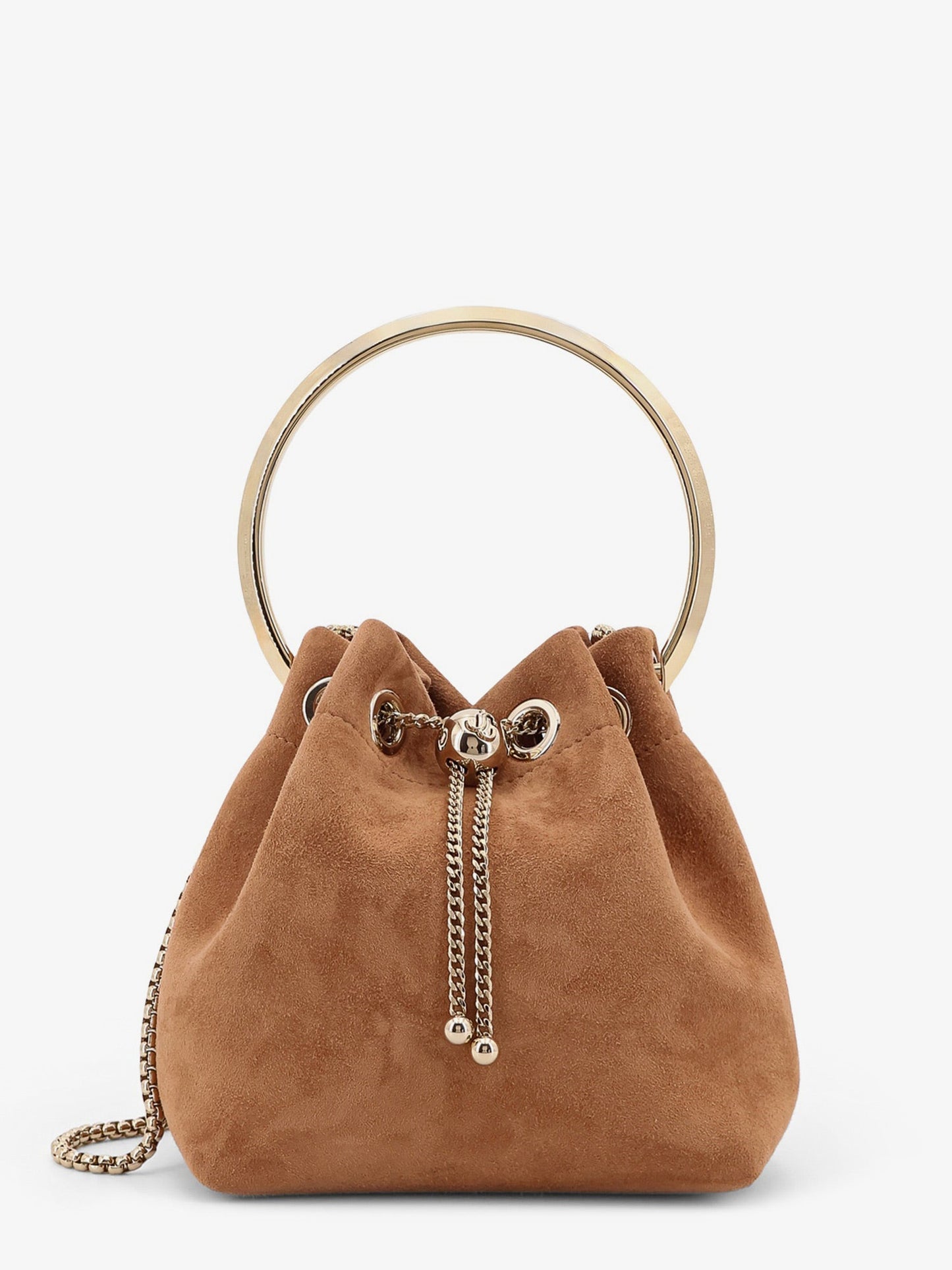 Jimmy Choo Bonbon Bucket Bag In Mirrored Fabric
