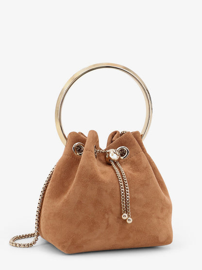 Jimmy Choo Bonbon Bucket Bag In Mirrored Fabric