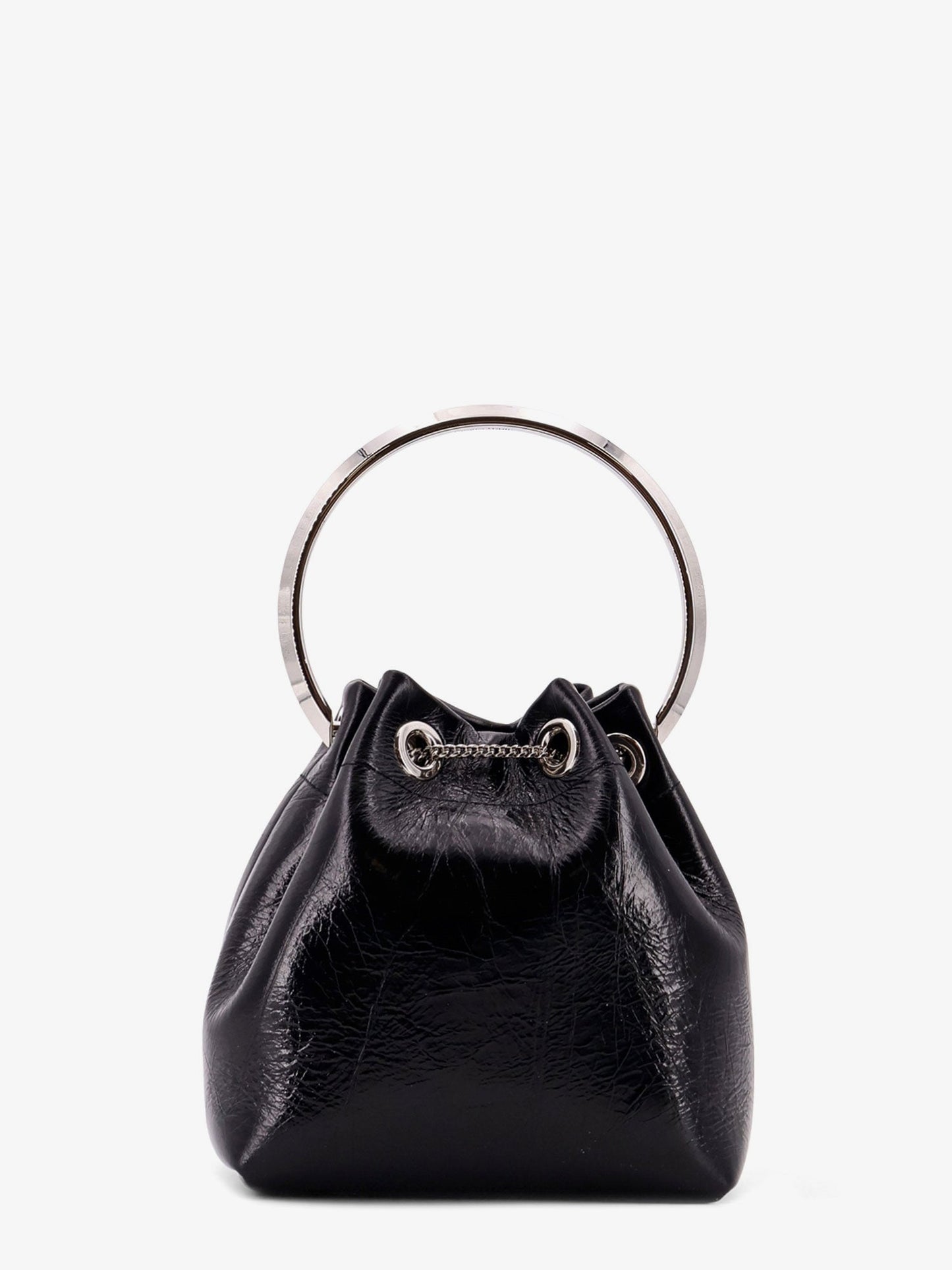 Jimmy Choo Bonbon Bucket Bag In Mirrored Fabric