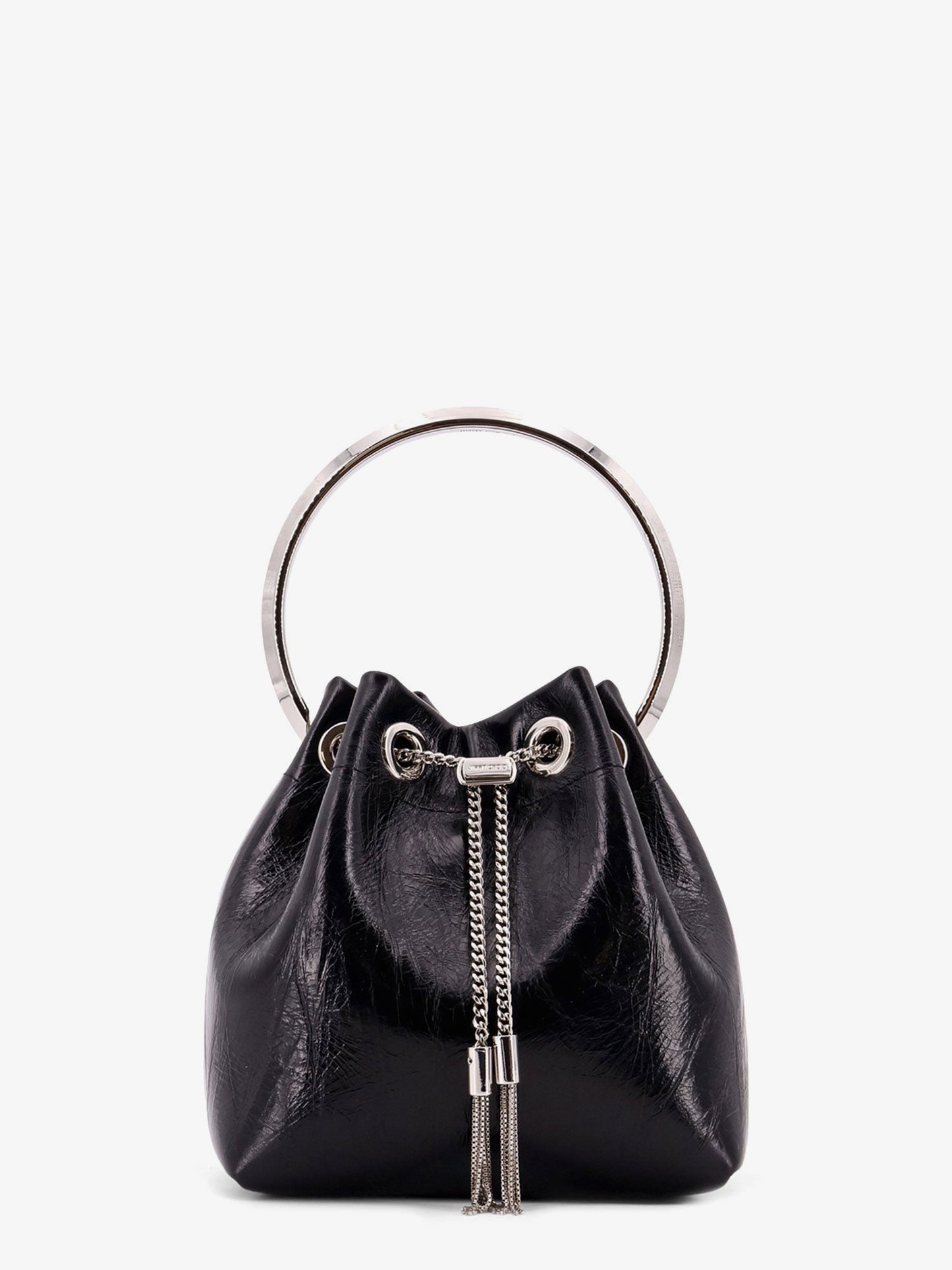 Jimmy Choo Bonbon Bucket Bag In Mirrored Fabric