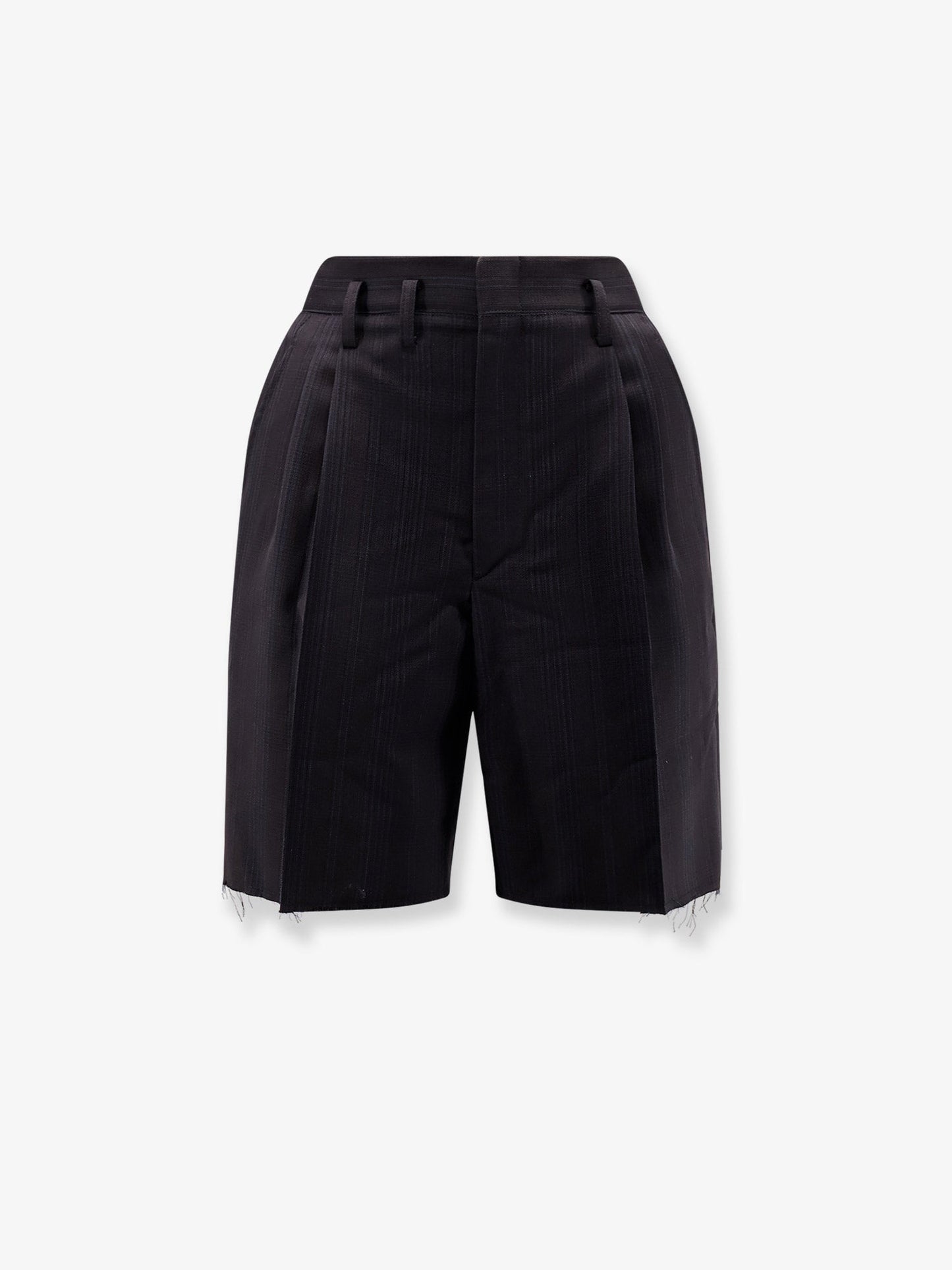 Maison Margiela Striped Virgin Wool Shorts