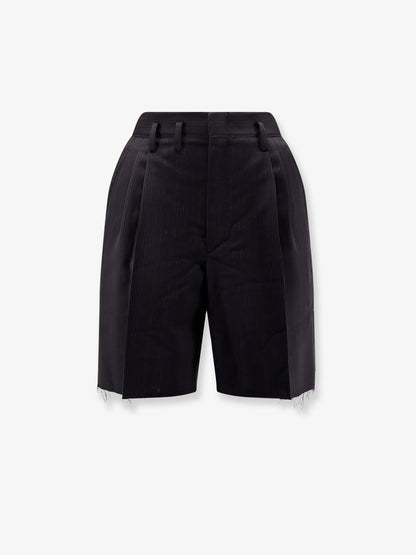 Maison Margiela Striped Virgin Wool Shorts