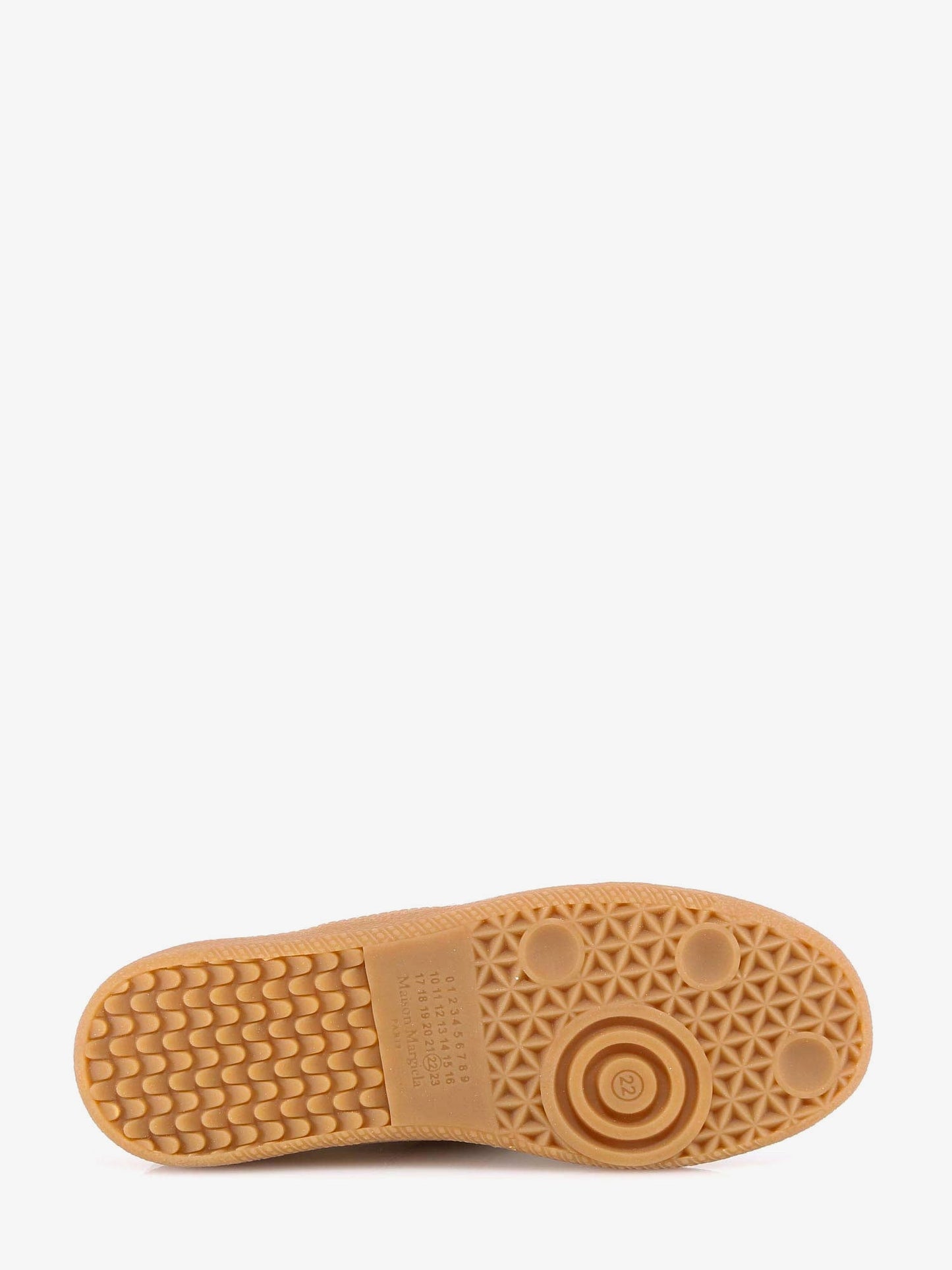 Maison Margiela Replica Low Top Leather Sneakers With Suede Inserts