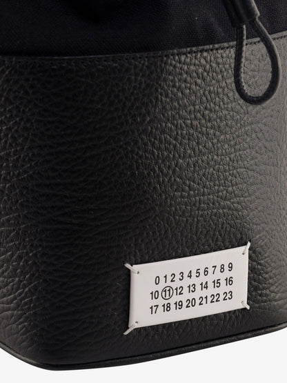 Maison Margiela 5 Ac Bucket Small Leather Bucket Bag