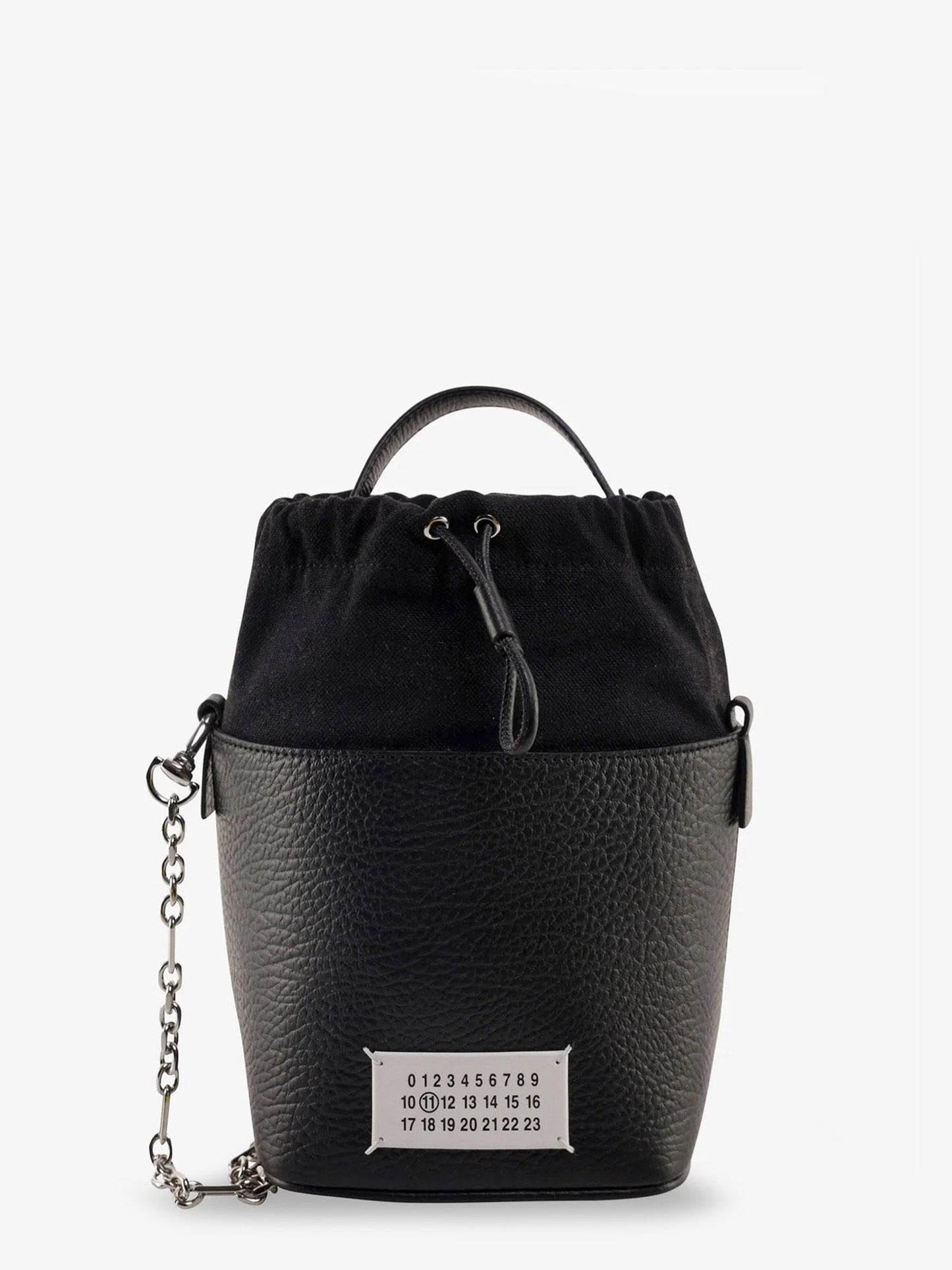 Maison Margiela 5 Ac Bucket Small Leather Bucket Bag