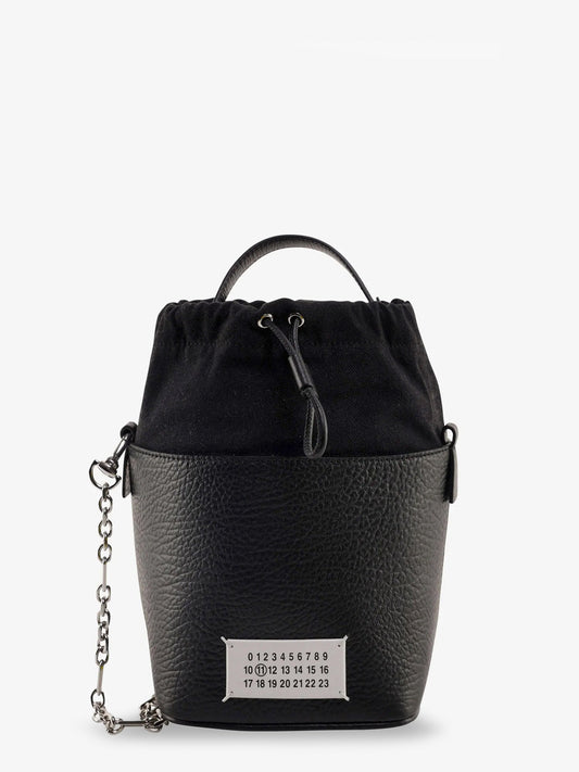 Maison Margiela 5 Ac Bucket Small Leather Bucket Bag