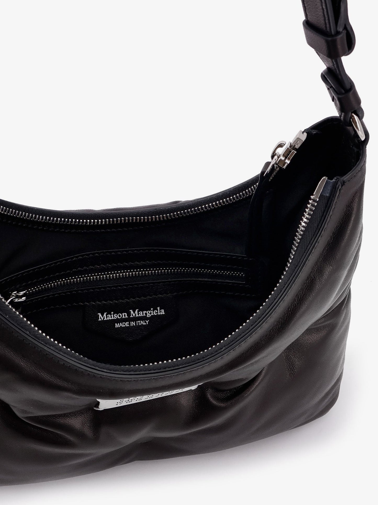 Maison Margiela Glam Slam Hobo Small Leather Shoulder Bag