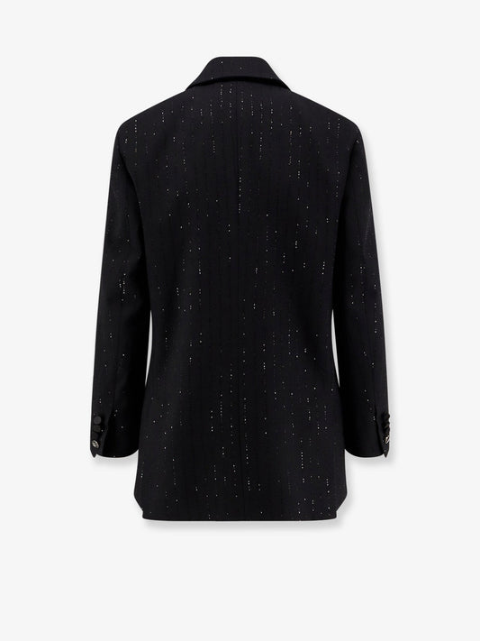 Max Mara Appia virgin wool blazer with sequins - Nero