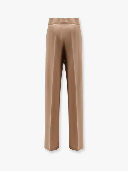 Max Mara Fernet virgin wool trousers - Nocciola