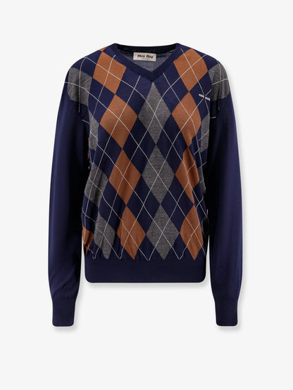 Miu Miu Virgin wool sweater - Bleu