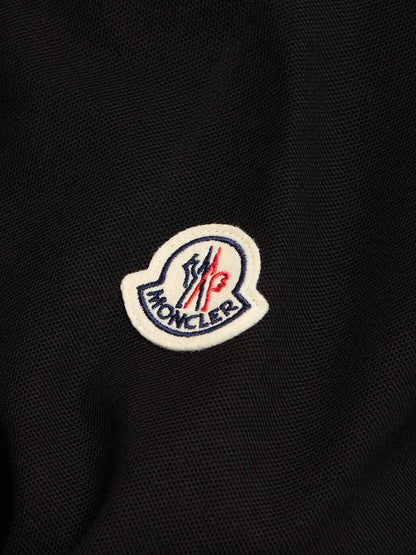 Moncler Cotton Polo Shirt With Iconic Patch