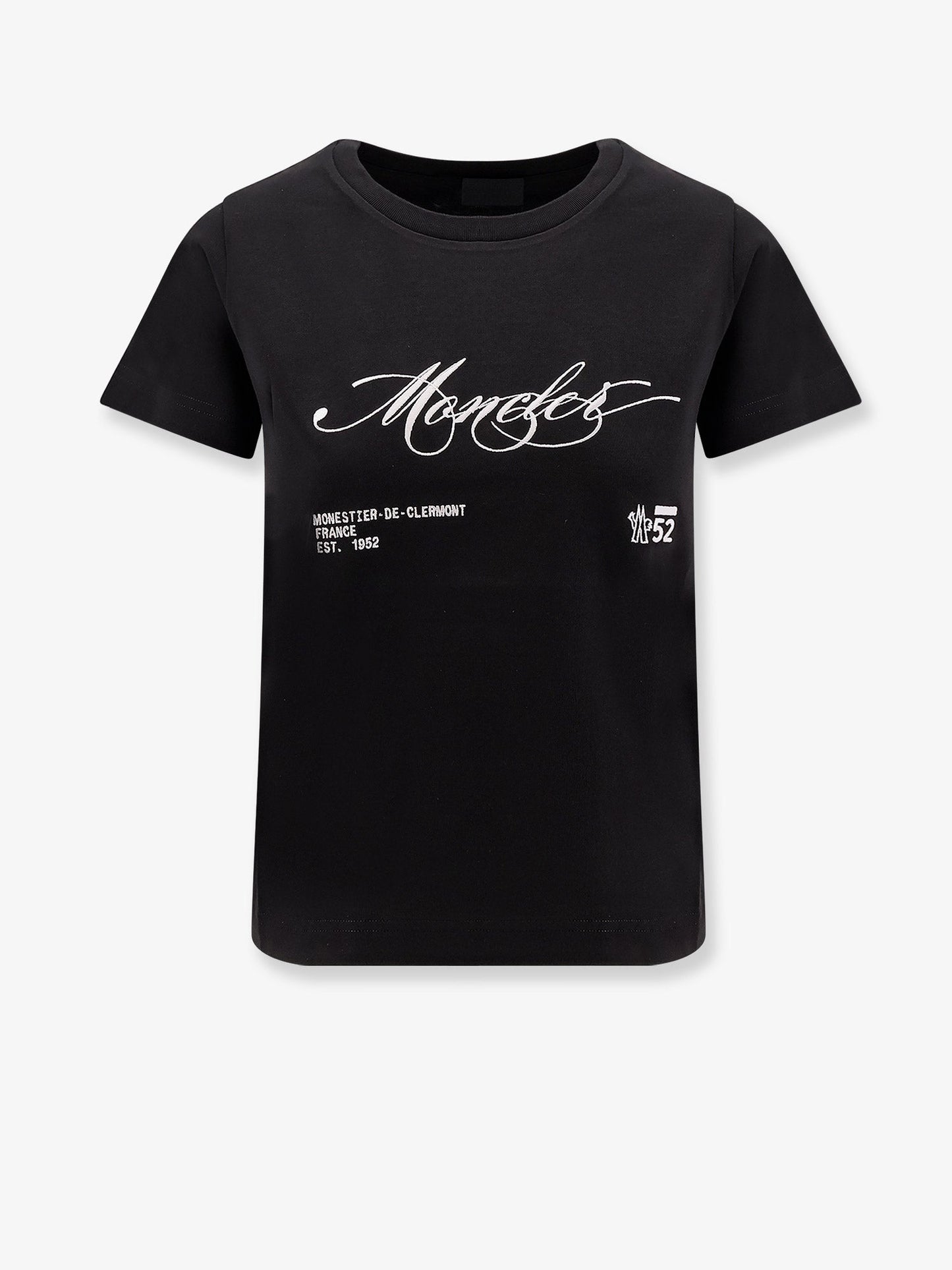 Moncler Cotton T Shirt With Embroidery