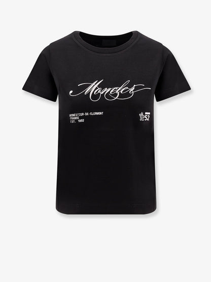 Moncler Cotton T Shirt With Embroidery
