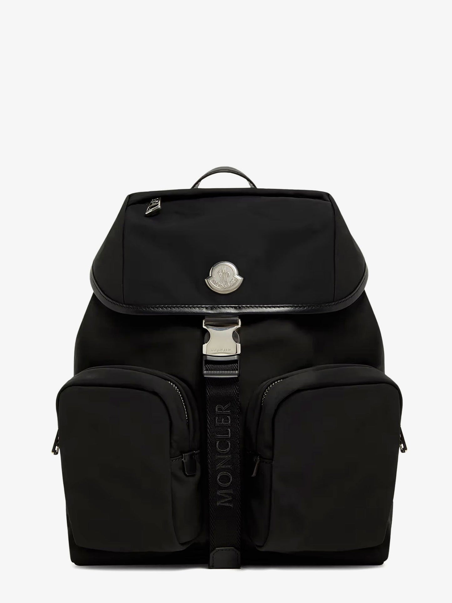 Moncler Nylon Backpack With Leather Inserts