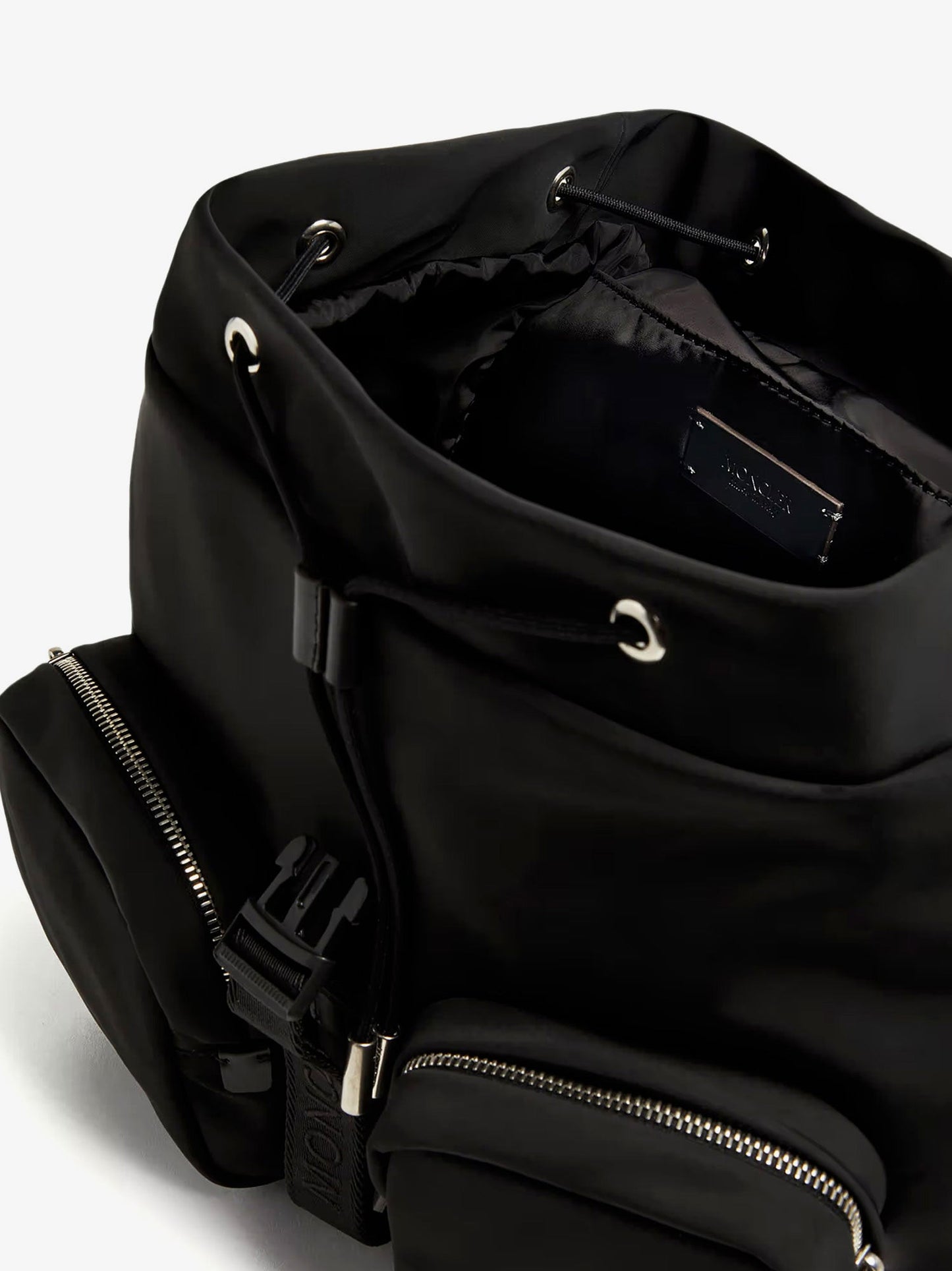 Moncler Nylon Backpack With Leather Inserts
