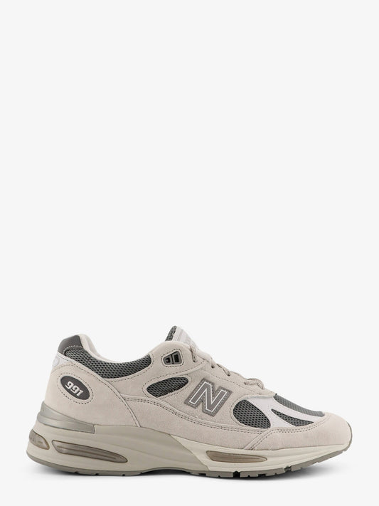 New Balance 991 Mesh And Suede Low Top Sneakers