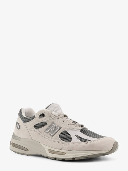 New Balance 991 Mesh And Suede Low Top Sneakers