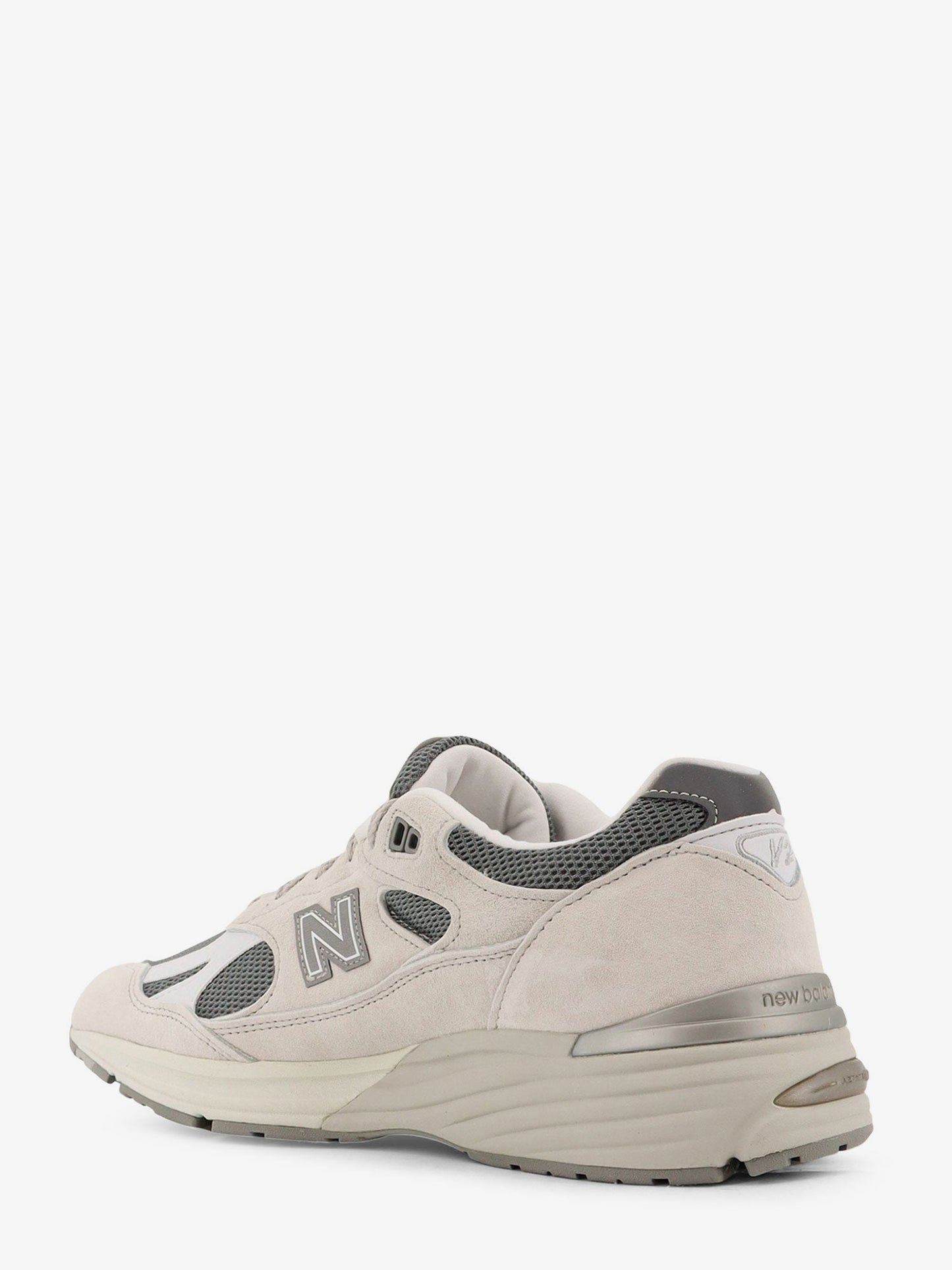 New Balance 991 Mesh And Suede Low Top Sneakers