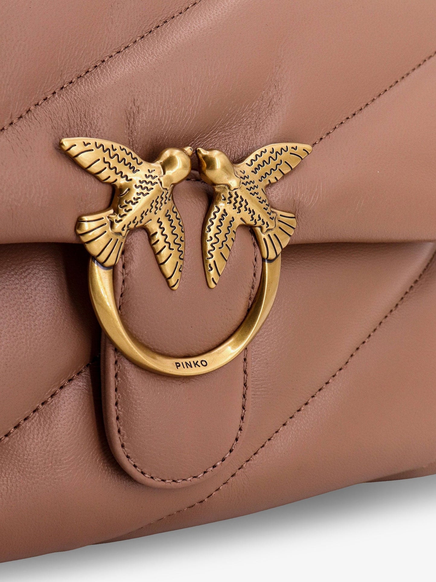 Pinko Love Puff Classic Matelassé Leather Shoulder Bag
