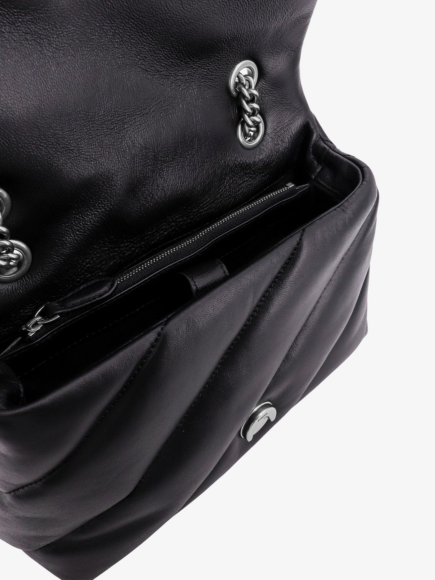 Pinko Love Puff Classic Matelassé Leather Shoulder Bag