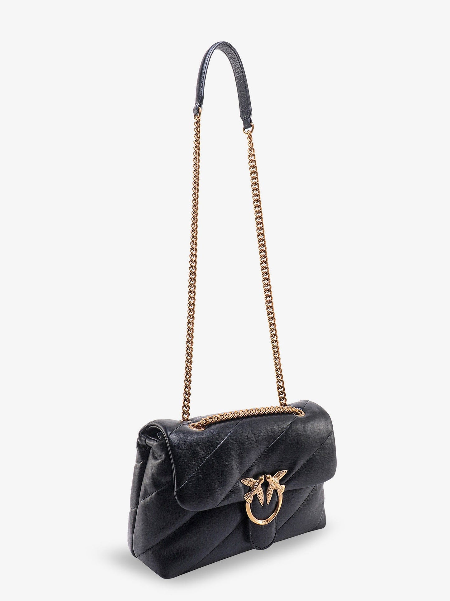 Pinko Love Puff Classic Quilted Leather Crossbody Bag