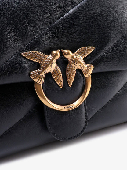 Pinko Love Puff Classic Quilted Leather Crossbody Bag