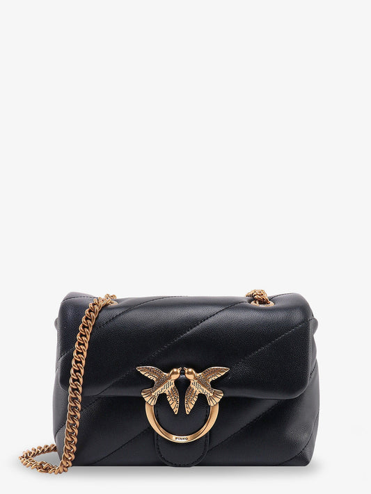 Pinko Love Puff Mini Quilted Leather Crossbody Bag