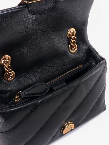 Pinko Love Puff Mini Quilted Leather Crossbody Bag
