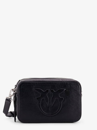 Pinko Carrie leather shoulder bag - Nero