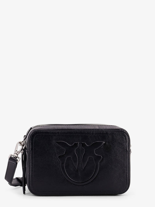 Pinko Carrie leather shoulder bag - Nero
