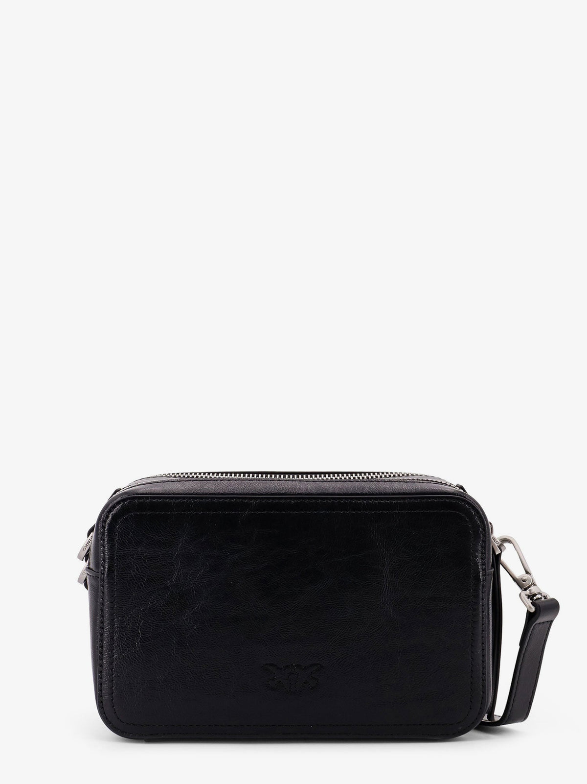 Pinko Carrie leather shoulder bag - Nero