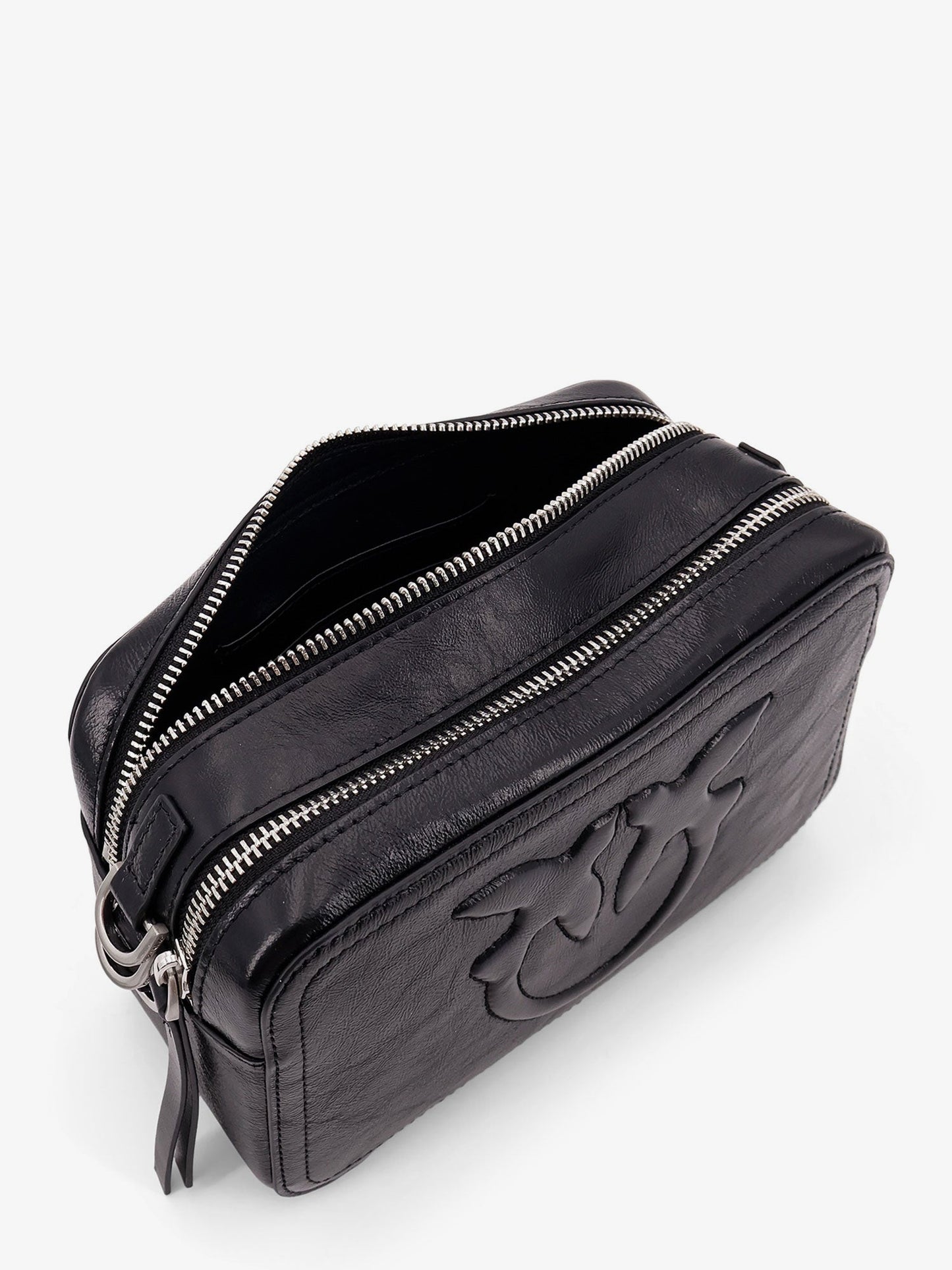 Pinko Carrie Leather Shoulder Bag