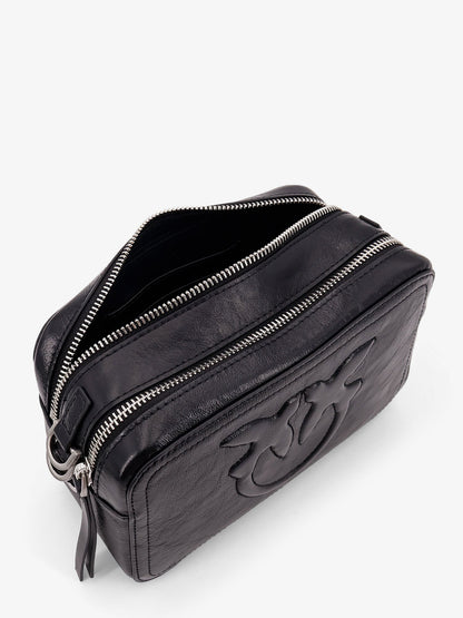 Pinko Carrie Leather Shoulder Bag
