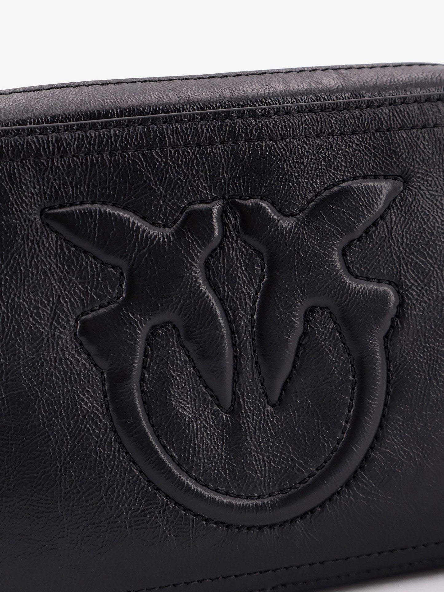 Pinko Carrie Leather Shoulder Bag